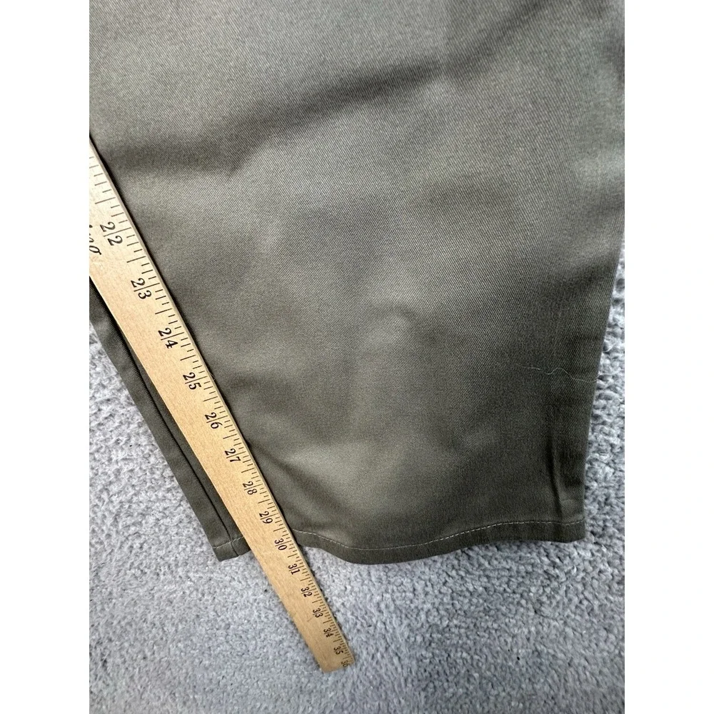 Dockers D2 Signature Khaki Pants 40x30 Olive Flat Straight Fit NWT